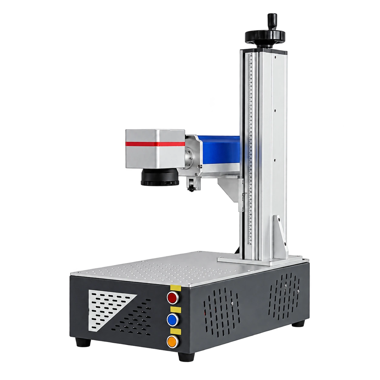 FY-LMM02 integrated desktop laser marking machine in the pictured fiber configuration