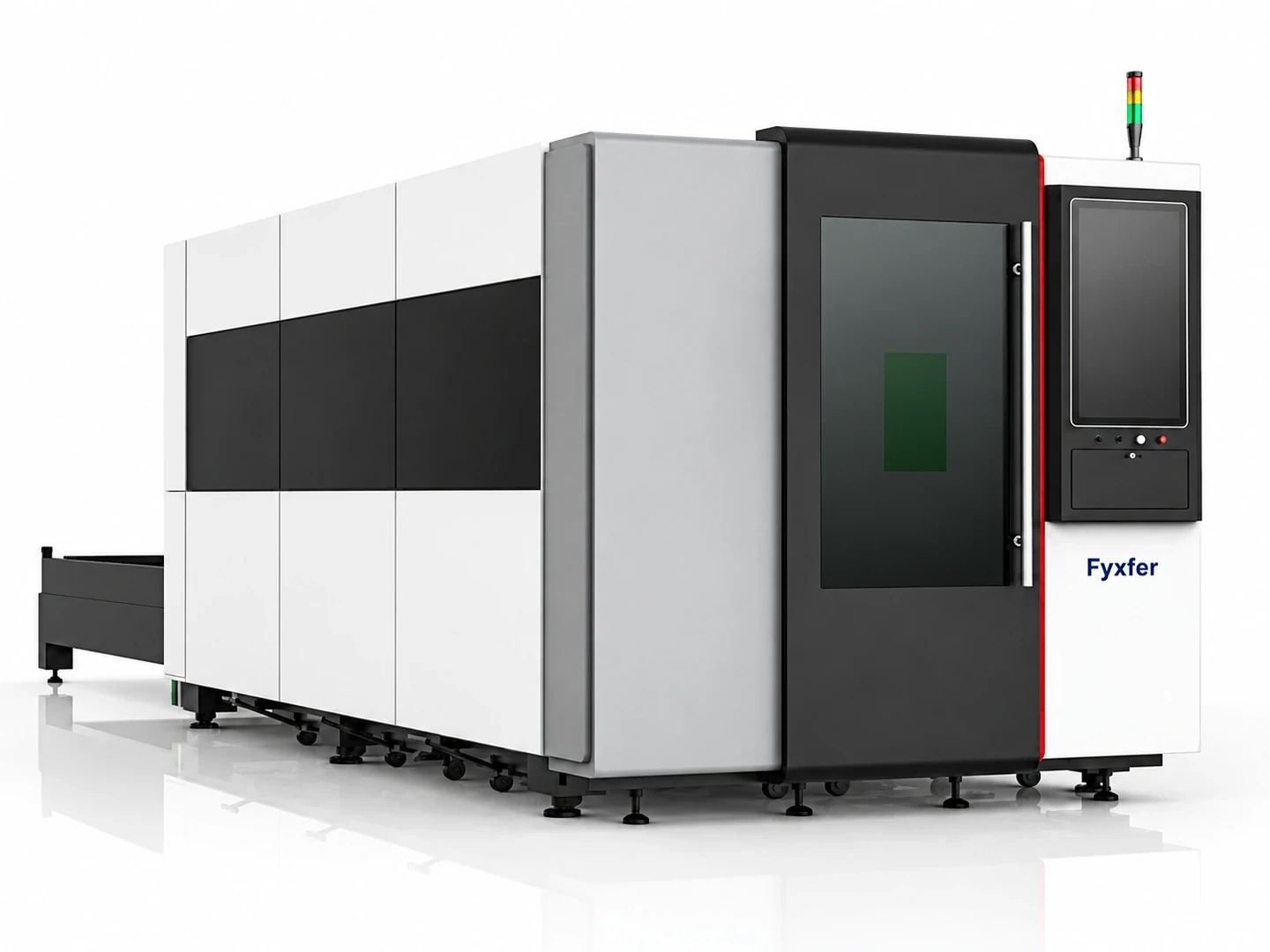 Product visualization of FY-LCM01-C with full enclosure, access door and integrated control panel